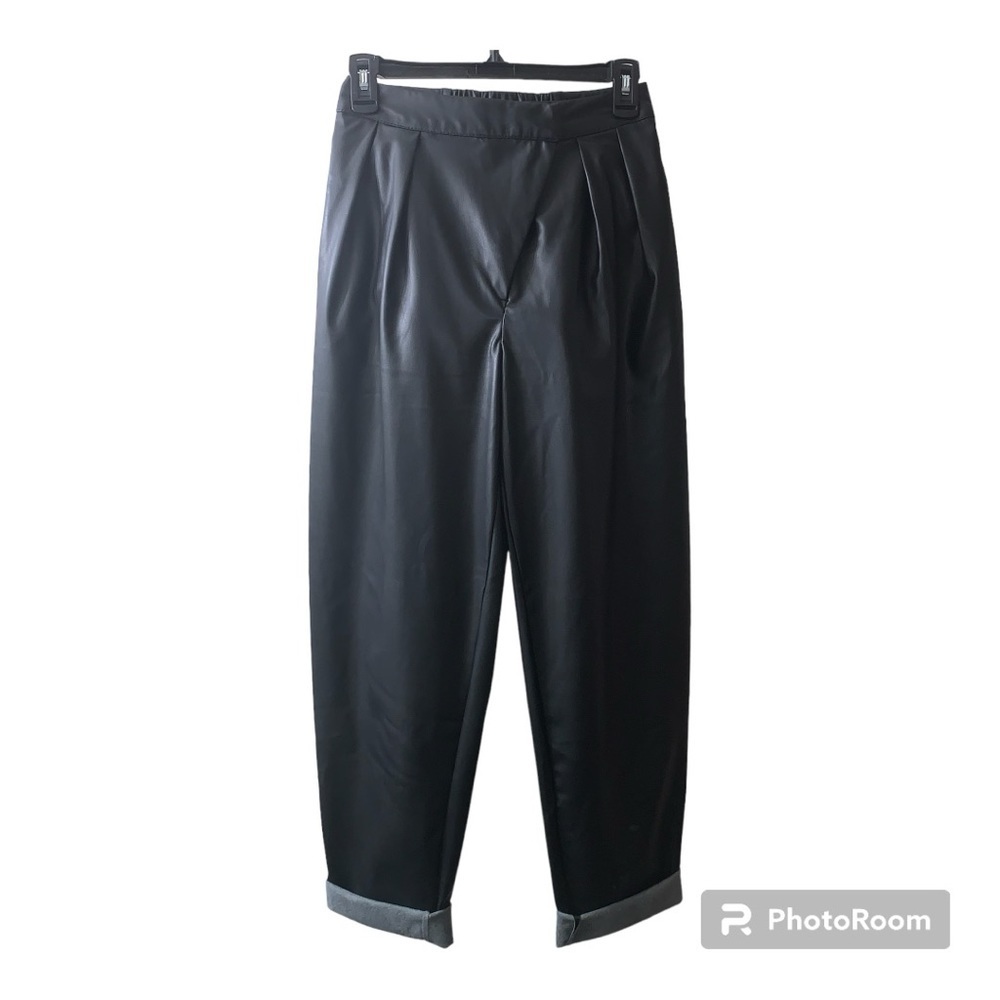 THE DROP “Faux Leather” PANTS - Picture 2 of 6
